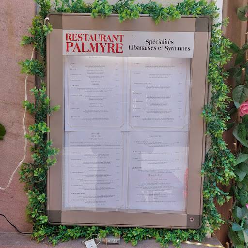 Menu de Restaurant Palmyre