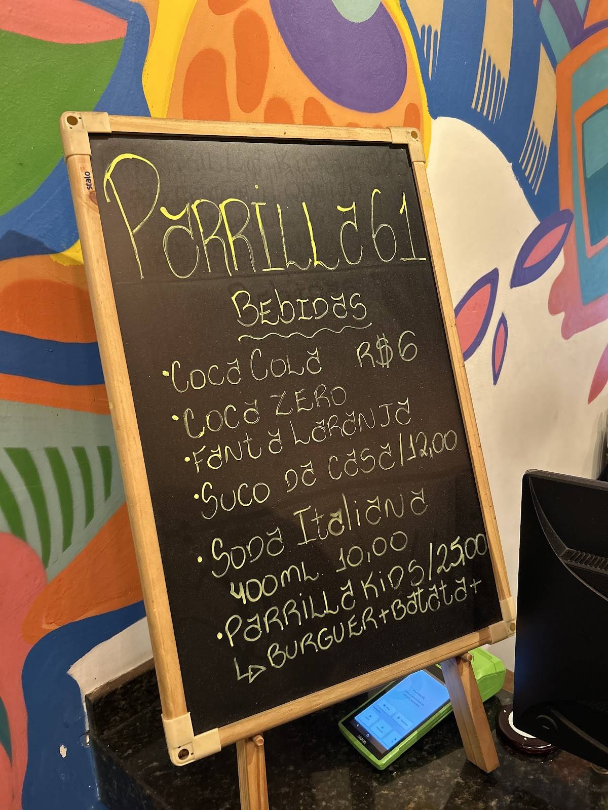 Parrilla 61 cardápio