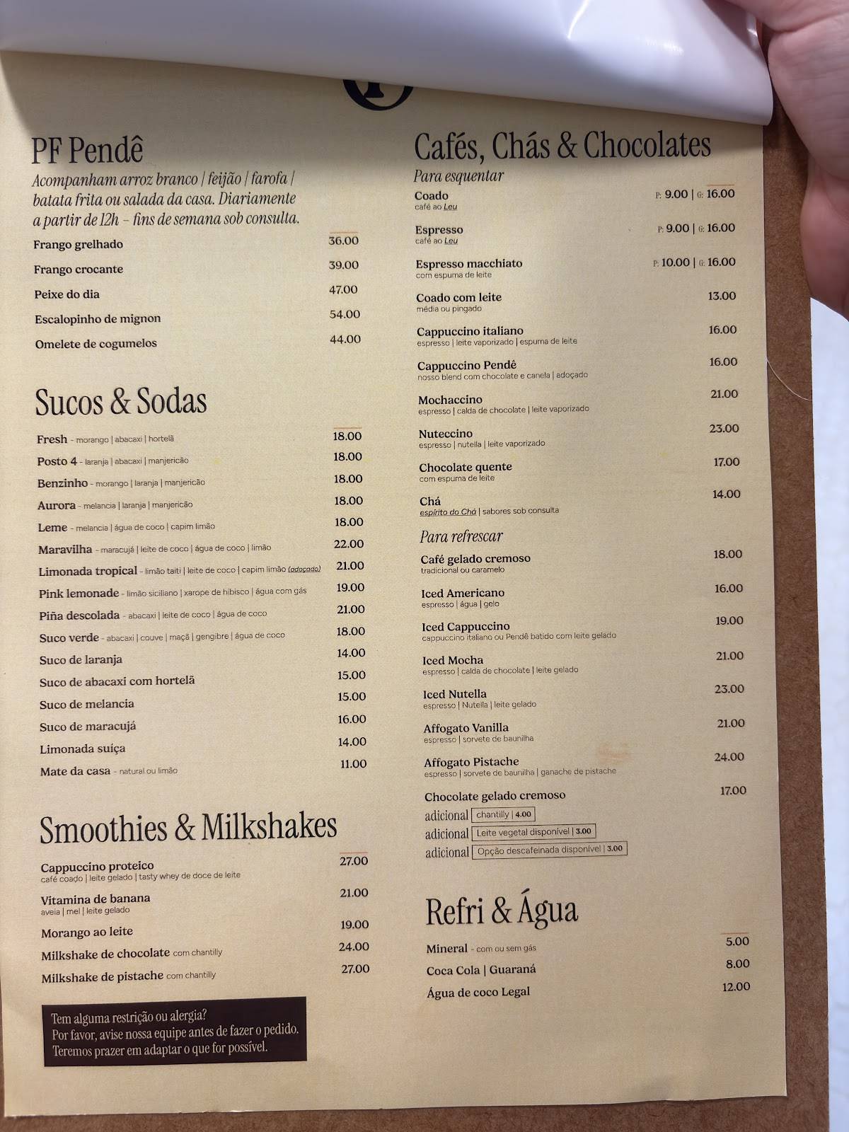 Pepo Café cardápio