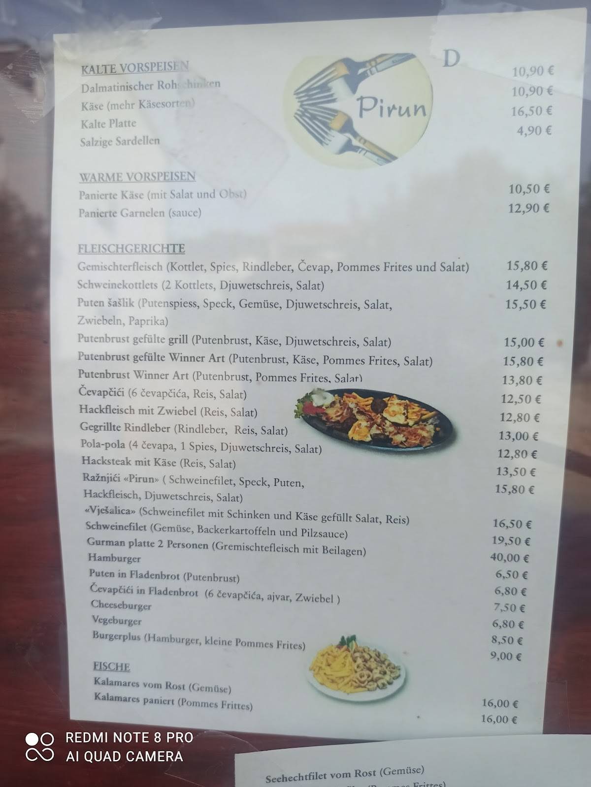 Menu di Restaurant Pirun 