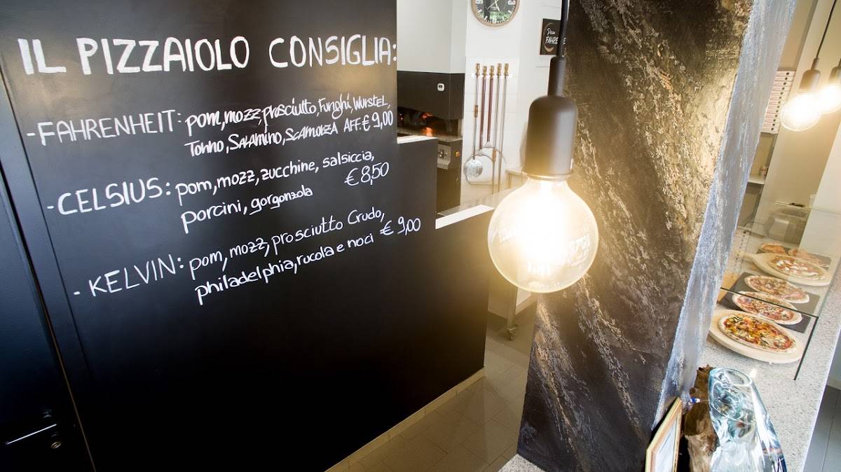 Menu di Pizza Fahrenheit 