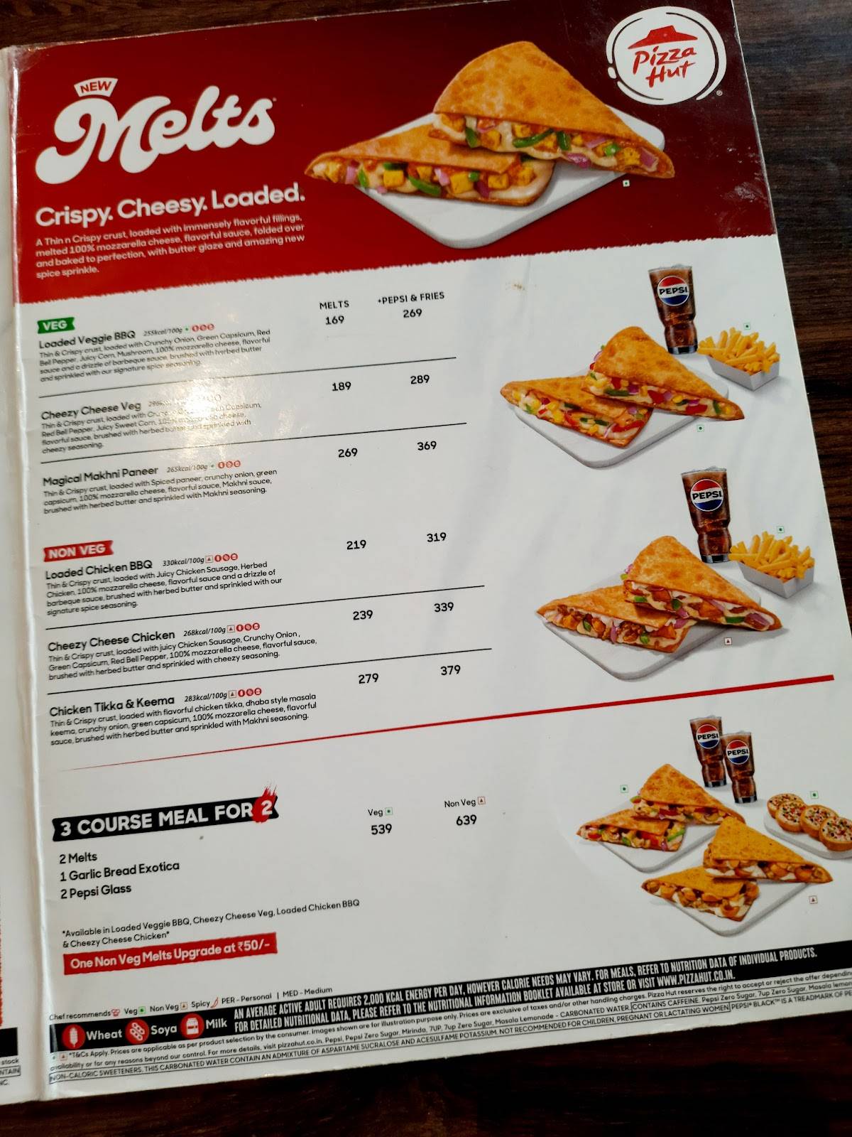 Pizza Hut Medical Road, Jhansi menu