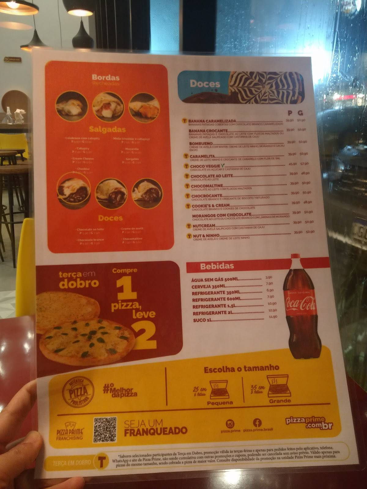 Pizza Prime Pizzaria em Bauru cardápio