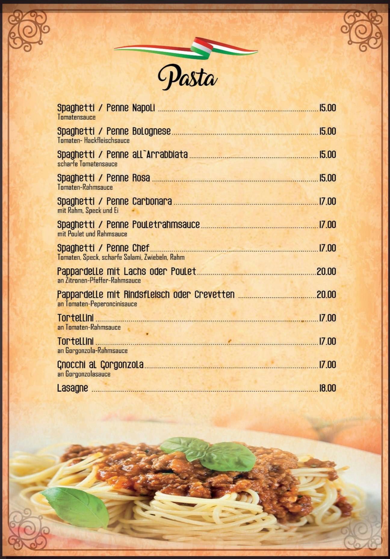 Menu di Pizza Punto Rosso 