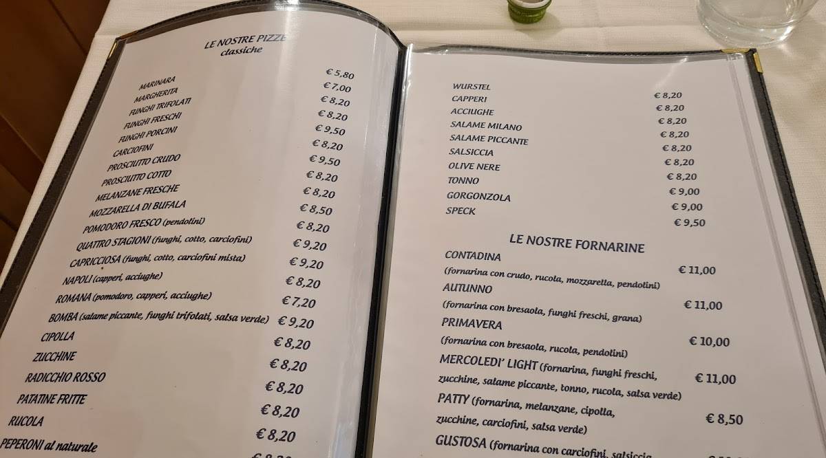 Menu di Pizzeria Da Antonio 