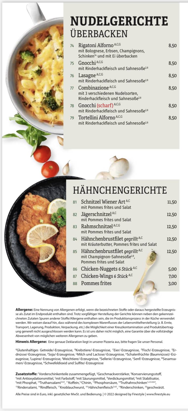 Speisekarte von Pizzeria Da-Luigi Dreieich, Dreieich