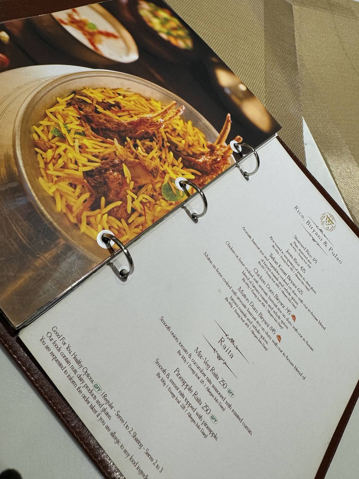 Punjab Grill GK 2 menu