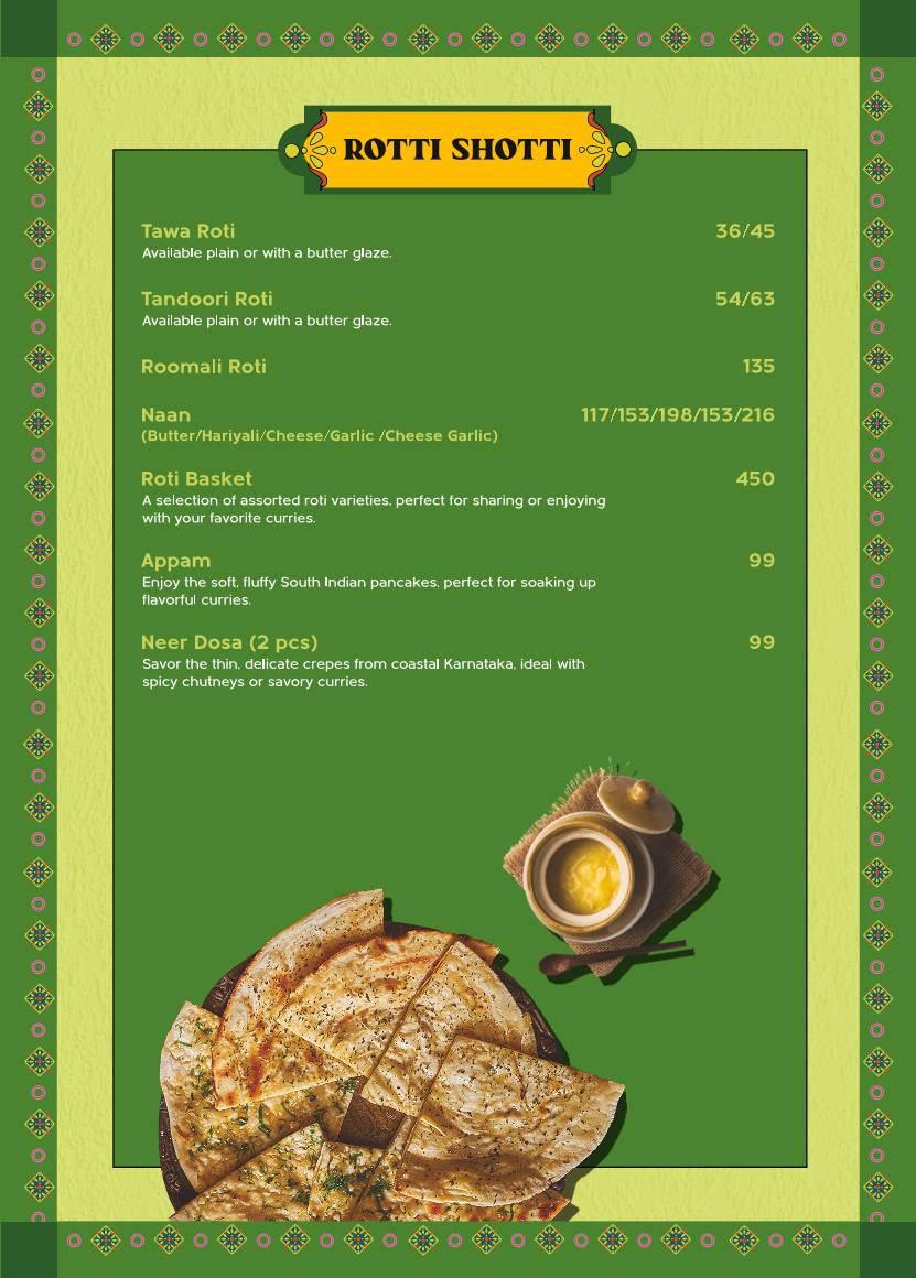 Rasila's Kitchen menu