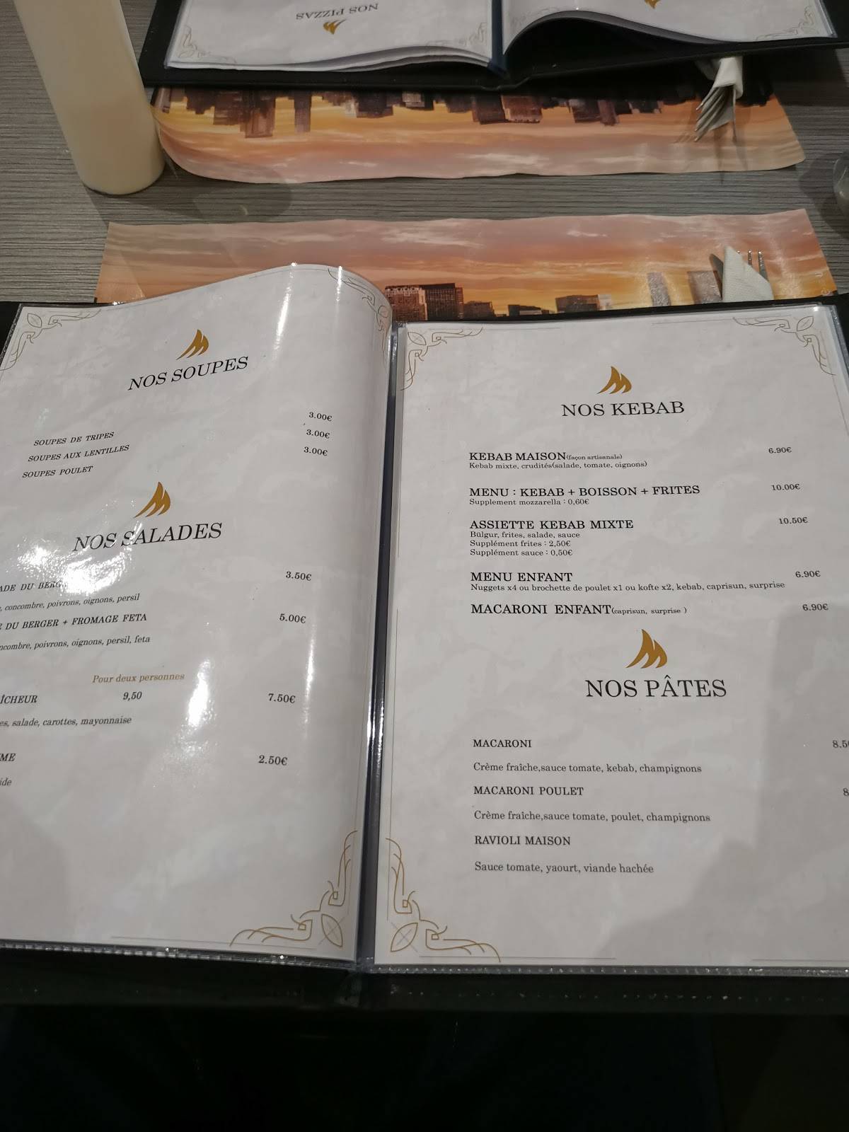 Menu de Restaurant MARMARIS GRILL