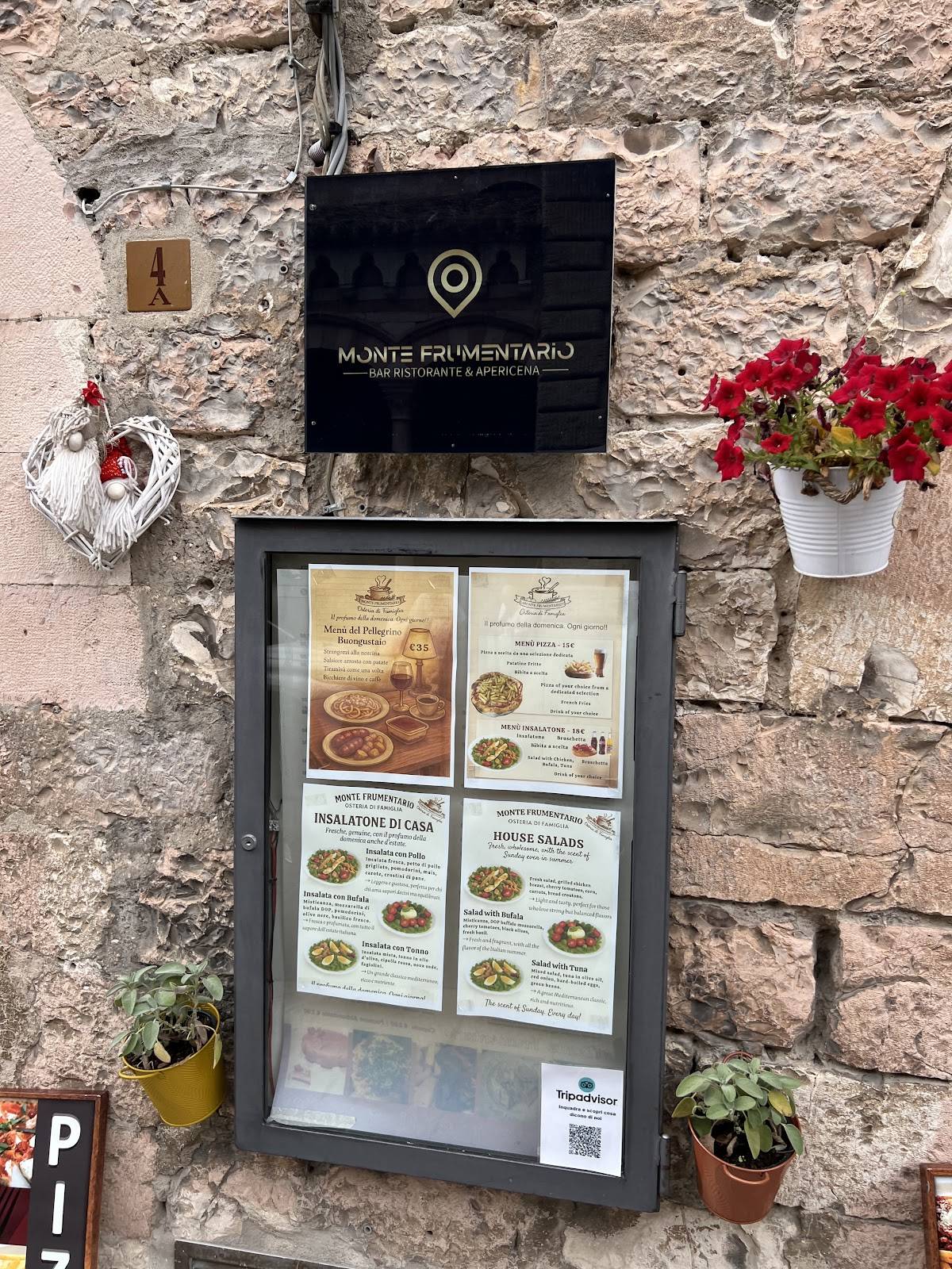 Menu di Osteria Monte Frumentario 