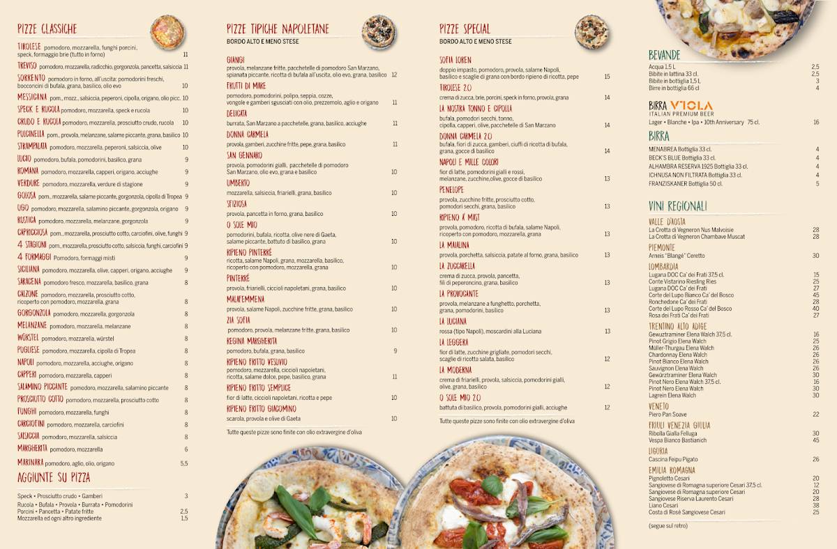 Menu di Pinterrè 