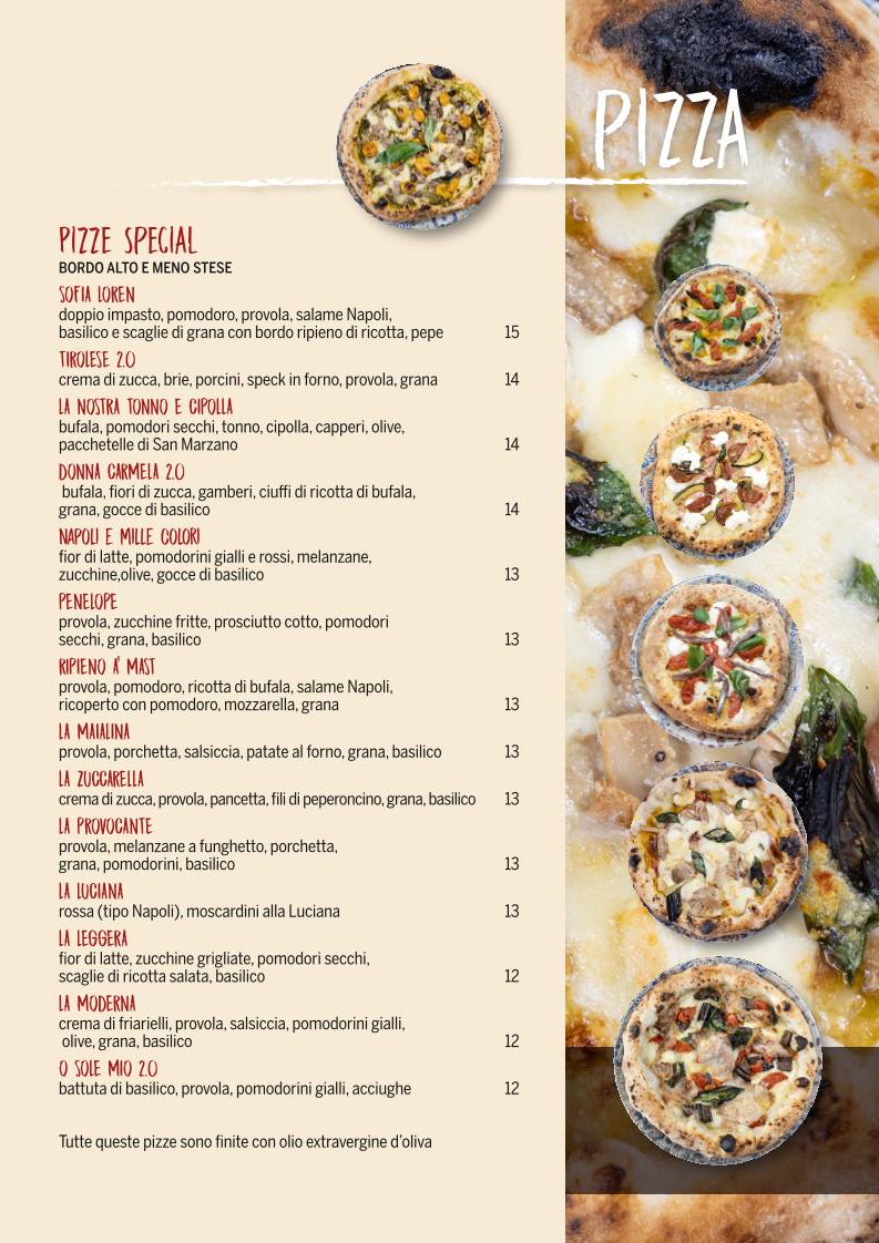 Menu di Pinterrè 