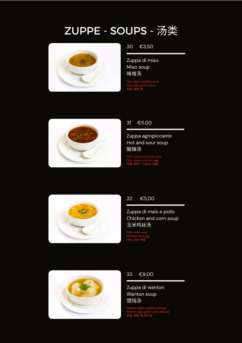 Menu di Ristorante Sushi Venezia Asia - 亞洲飯店 