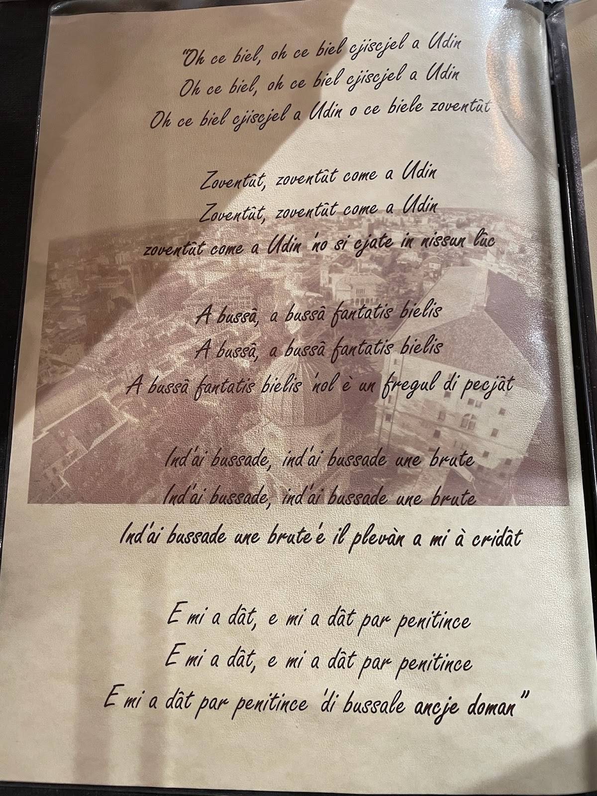 Menu di Gustâ Al Lepre 