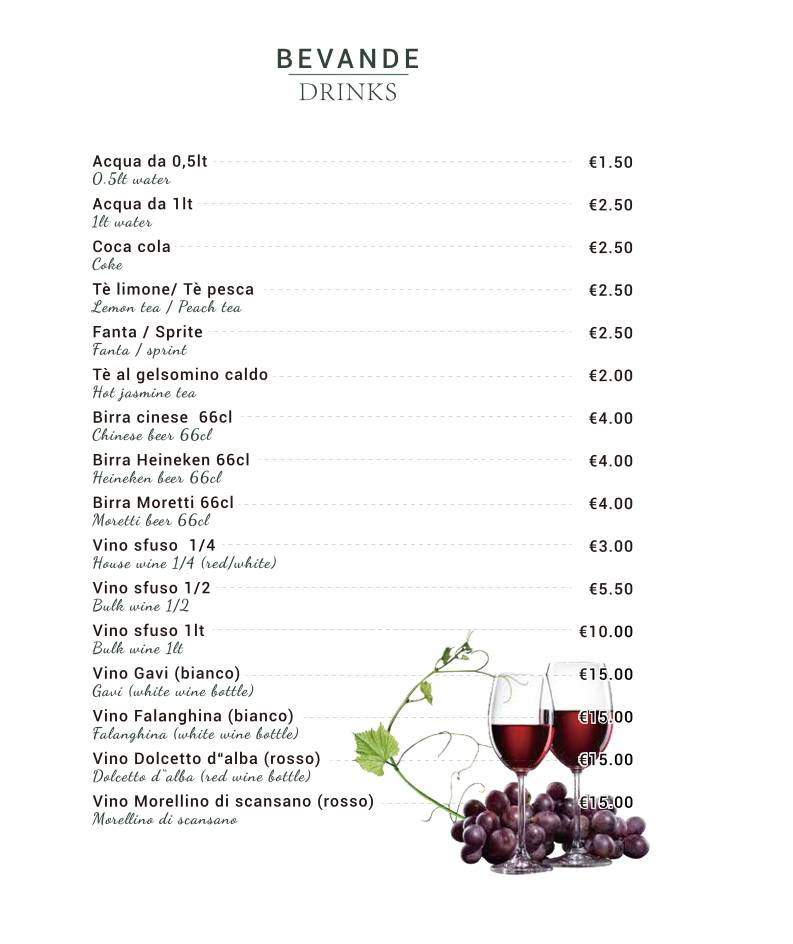 Menu di Ristorante cinese Mix 