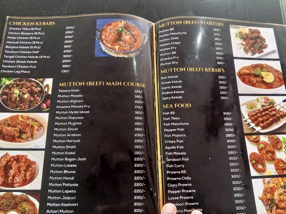 Royal Kalyani Hotel menu