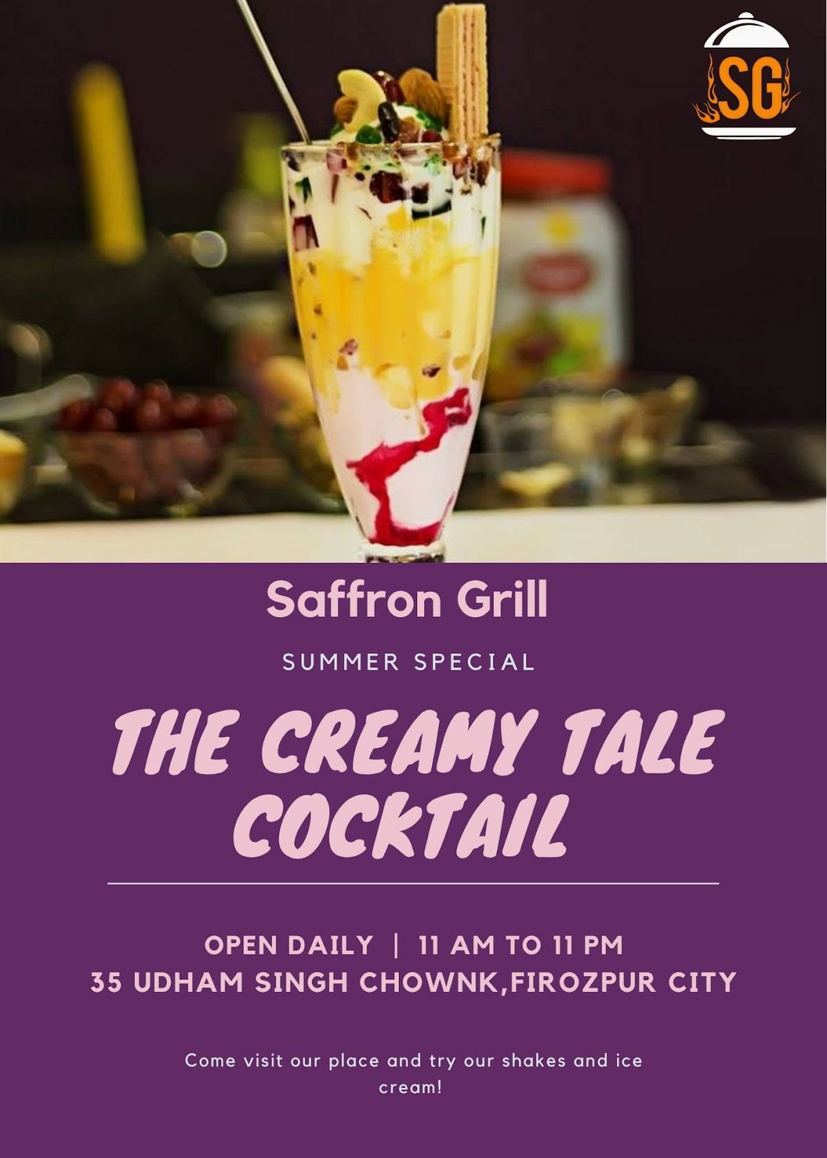 Menu at Saffron Grill, Ferozepur