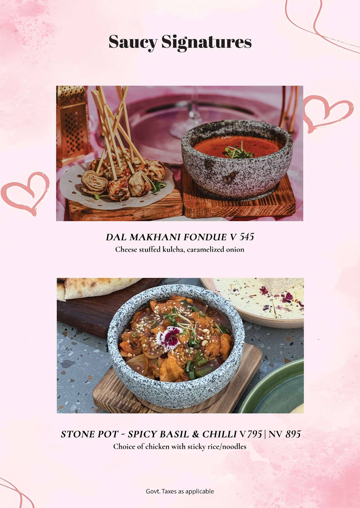 Saucy Cocktail Garden – Restaurant in Rajouri Garden Party Place in Rajouri Garden Bar in Rajouri Garden menu