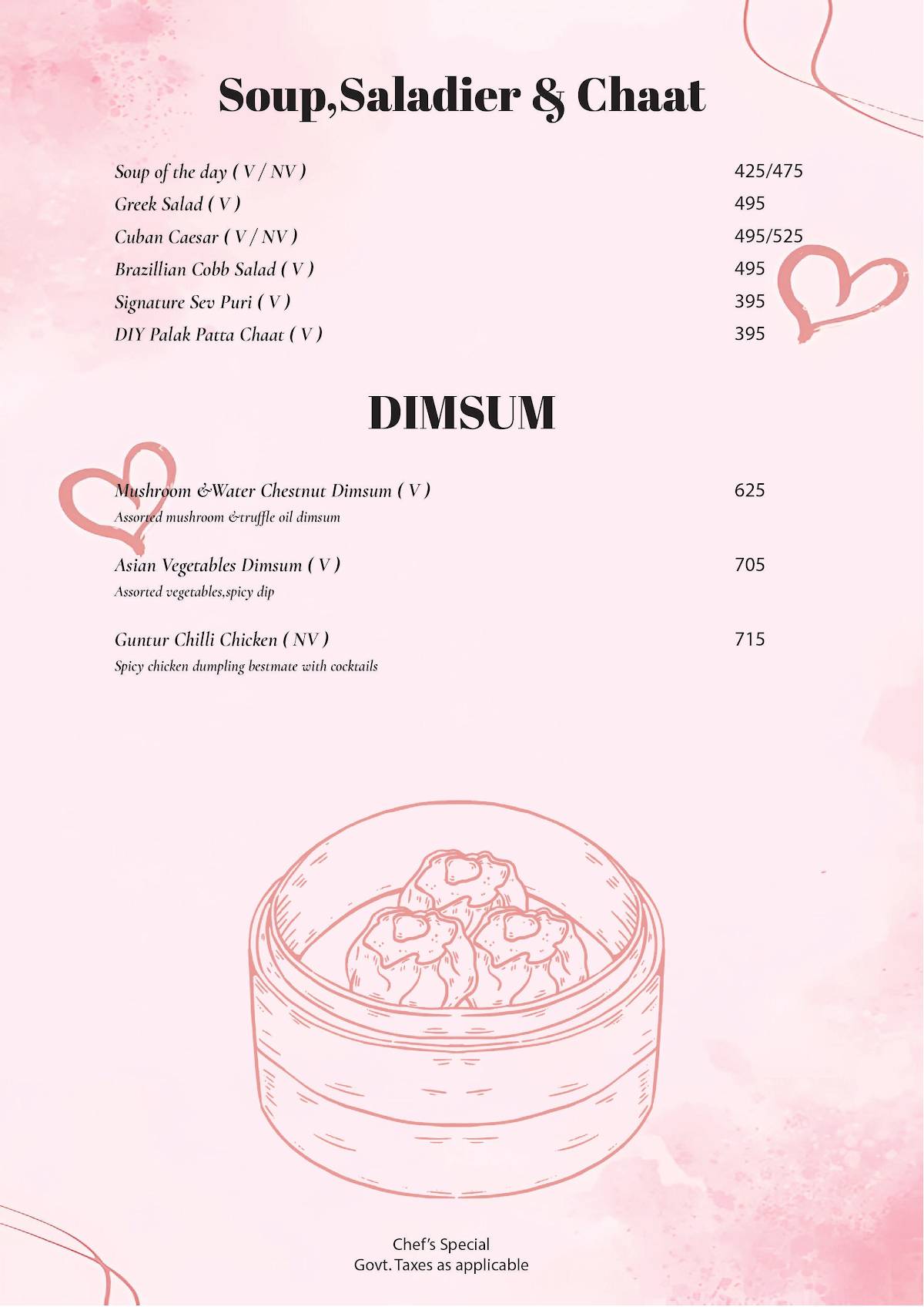 Saucy Cocktail Garden – Restaurant in Rajouri Garden Party Place in Rajouri Garden Bar in Rajouri Garden menu