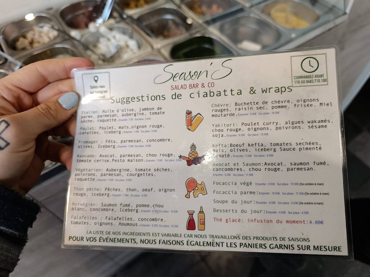 Menu de Season'S