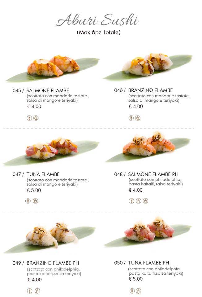 Menu di Sen Sushi 