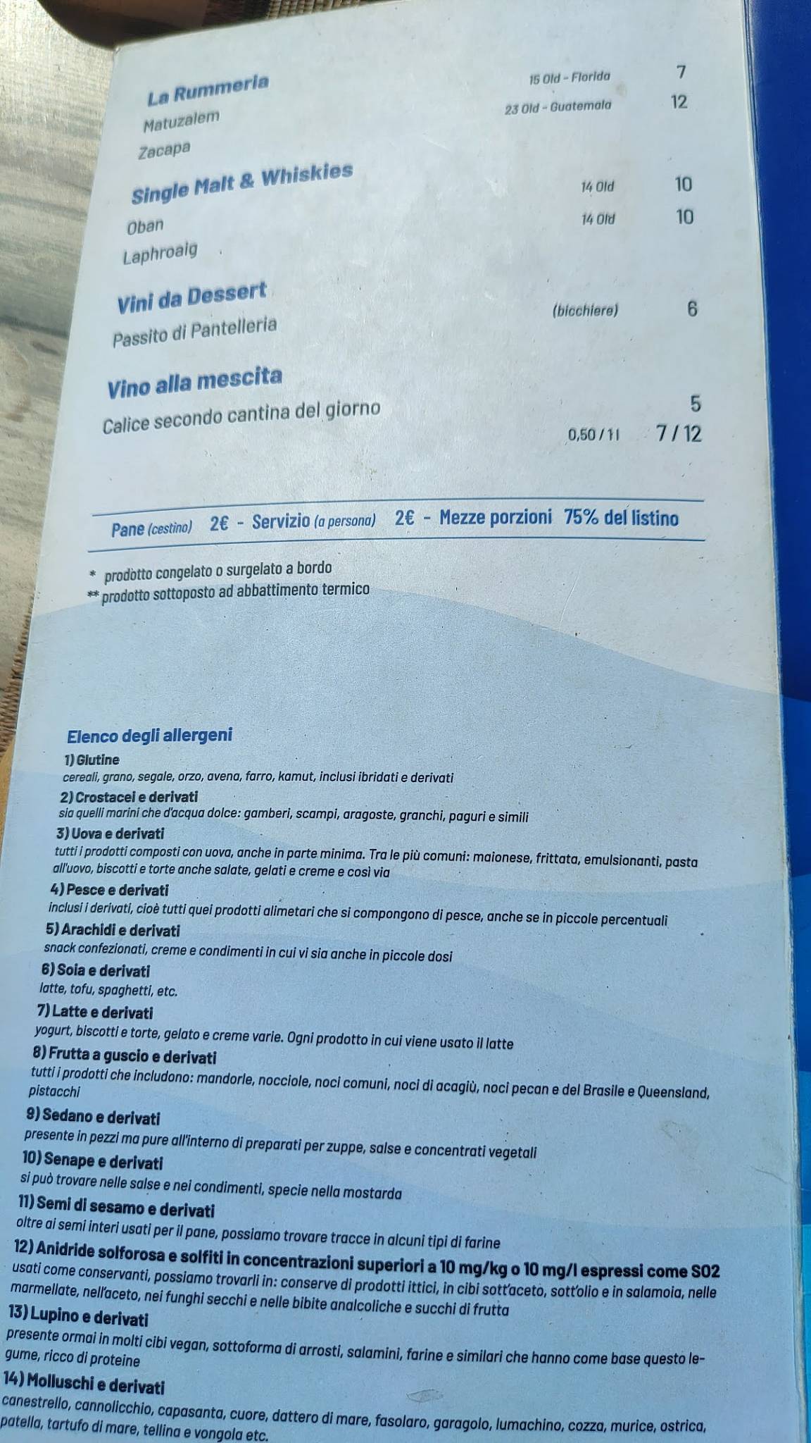 Menu di Soul Kitchen Beach Restaurant 