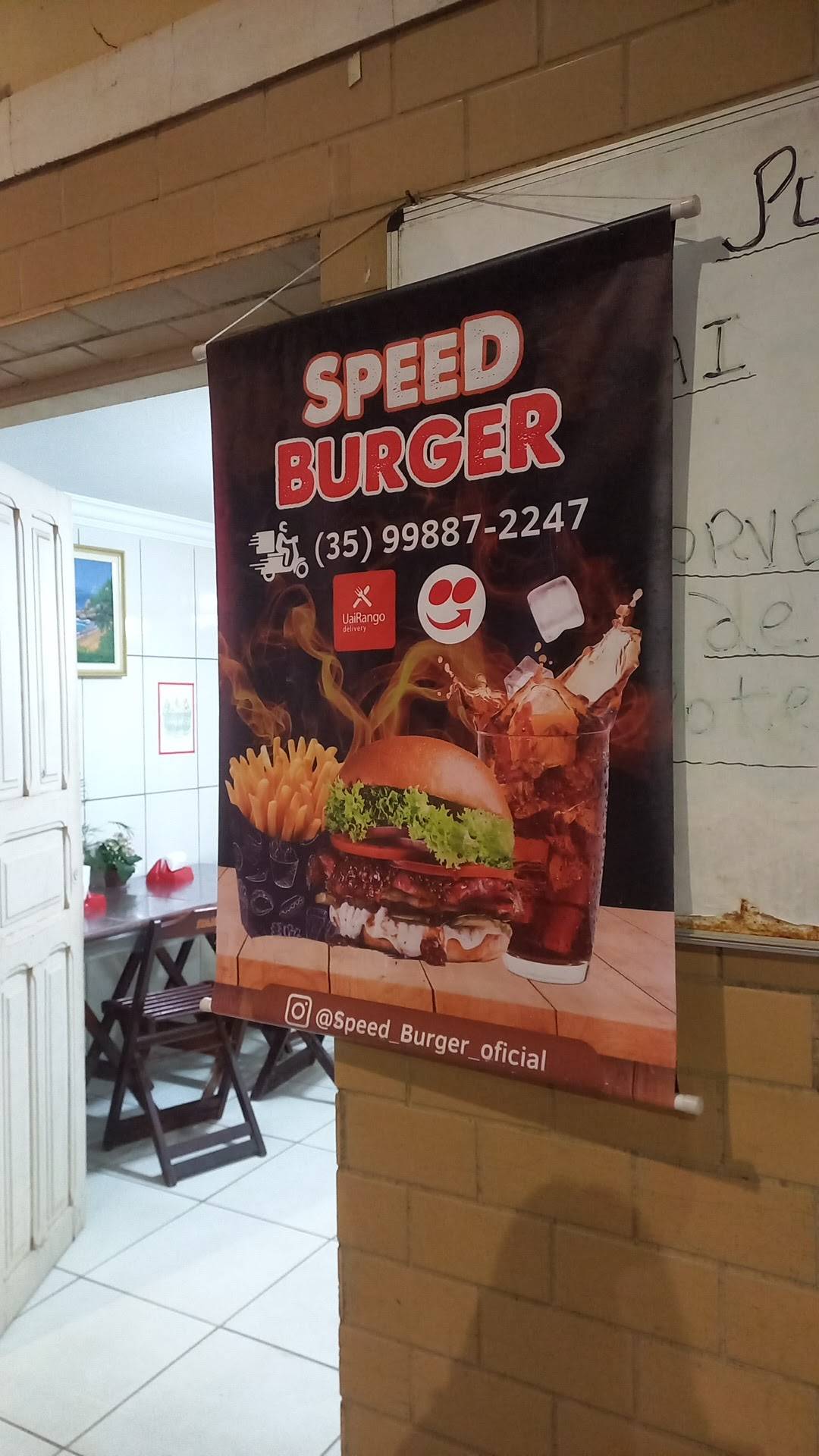 Speed Burguer cardápio