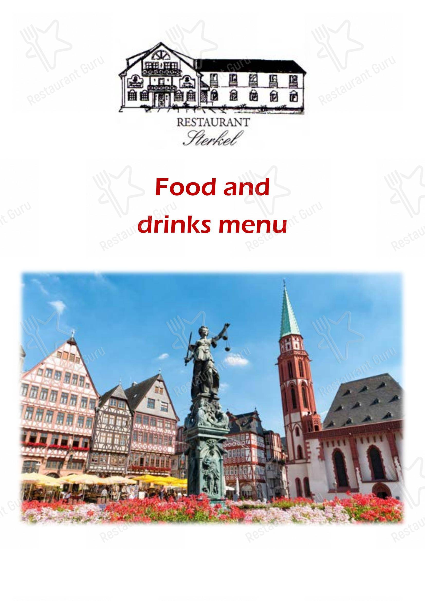 Menu pour Restaurant Sterkel - Menu bar