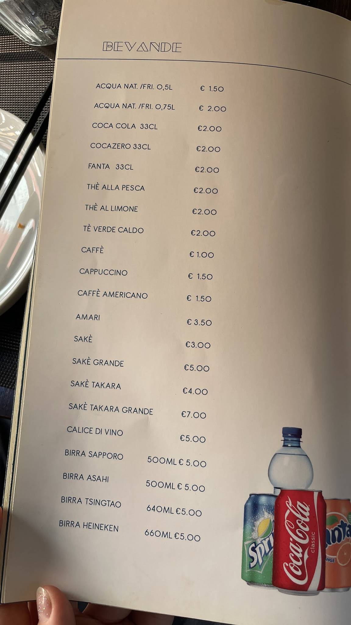 Menu di Sun 