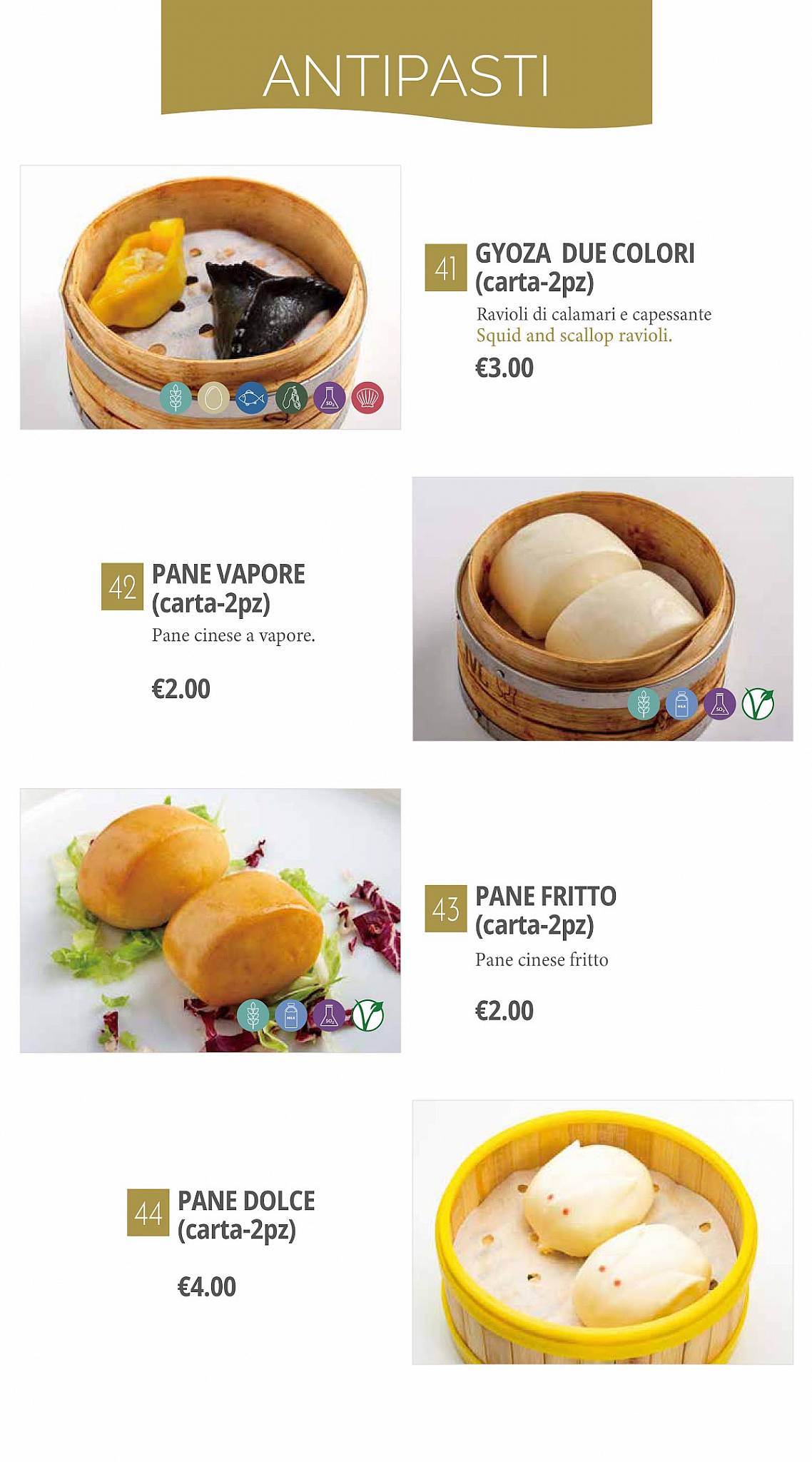Menu di Sushi One Superior - Mantova 
