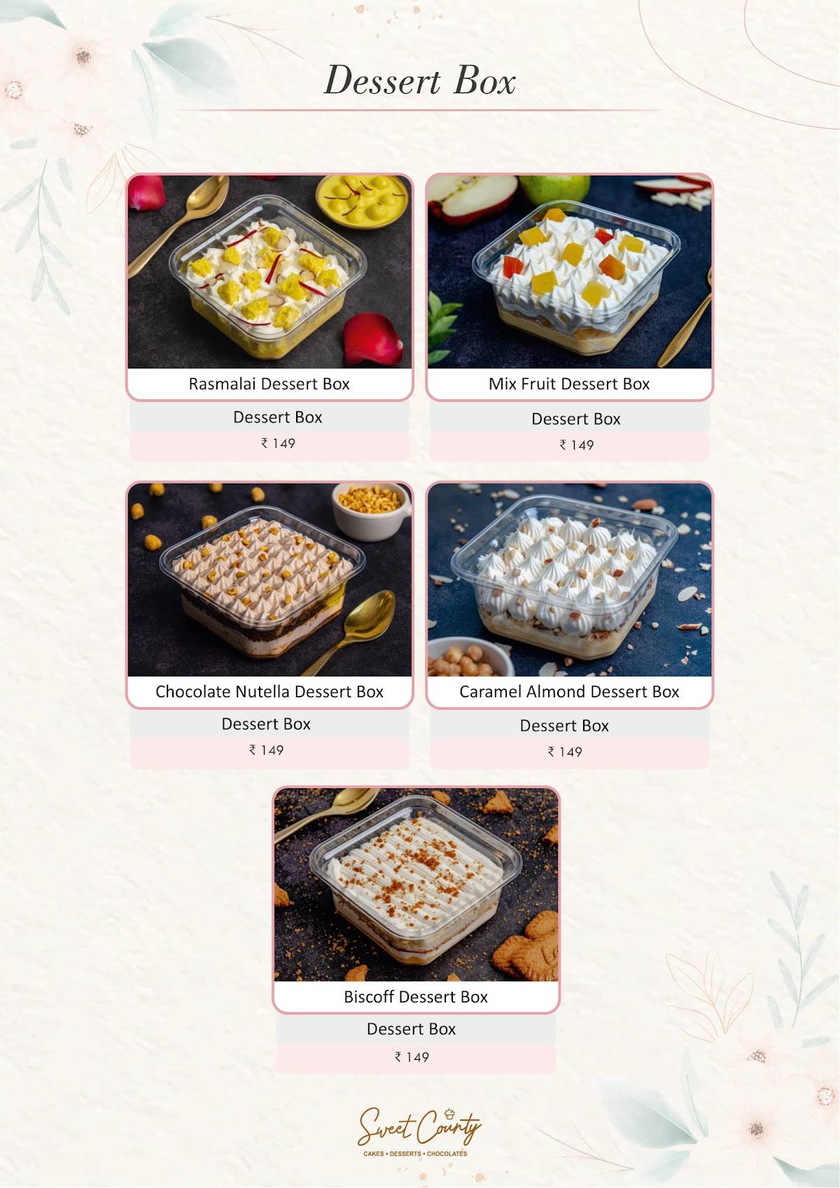 Sweet County Dombivli menu