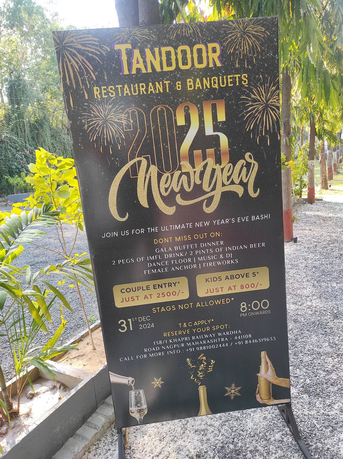 Tandoor Bar & Garden Restaurant menu