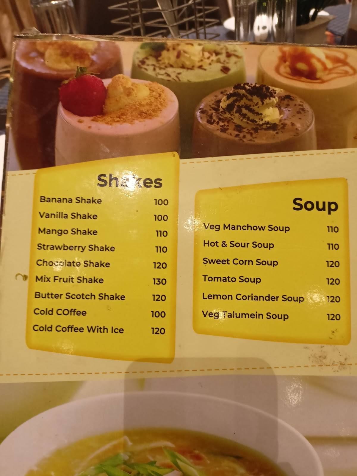 Teetu sweets and restaurant menu