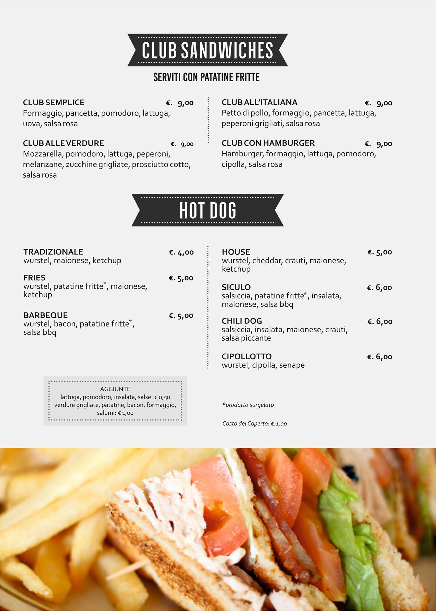 Menu di The Burg al Duomo 