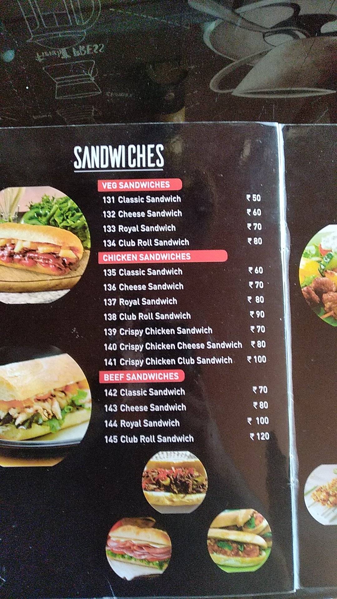 The Coffee Factory menu