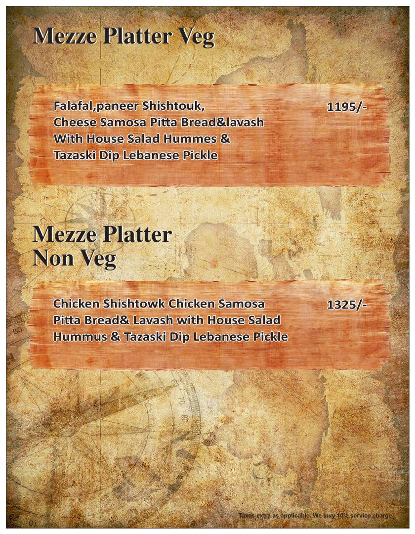 The Flying Dutchman , 5th Floor, Bhutani City Center Mall Noida Sector-32 menu