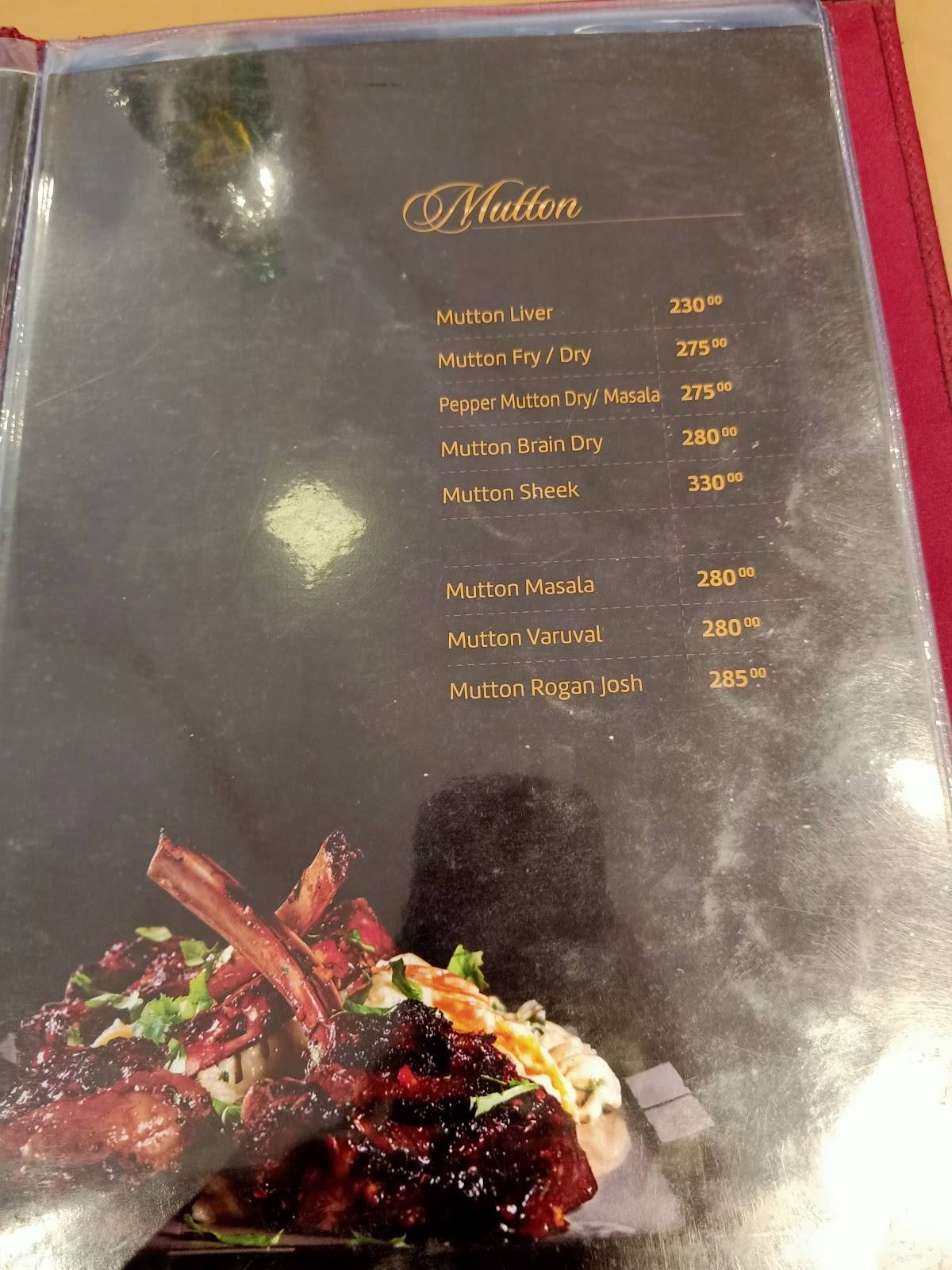 BROUN Hotel menu