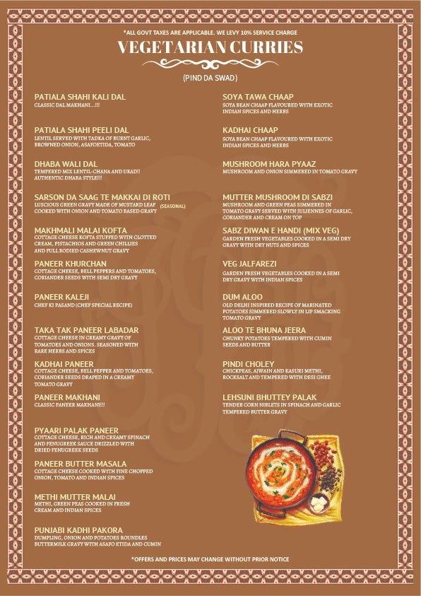 The Patiala Kkitchen - best restaurant in noida Punjabi restaurant in noida family restaurant in noida menu