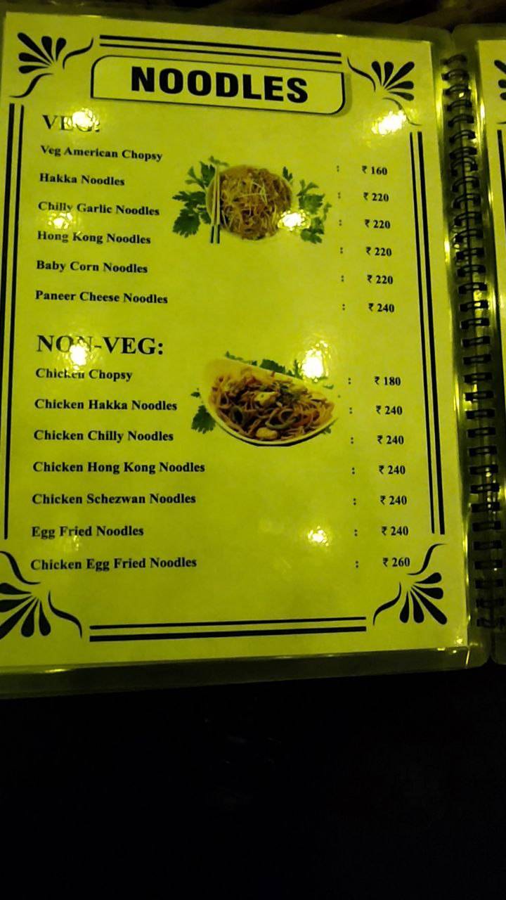 The Penthouse Café & Family Restaurant menu