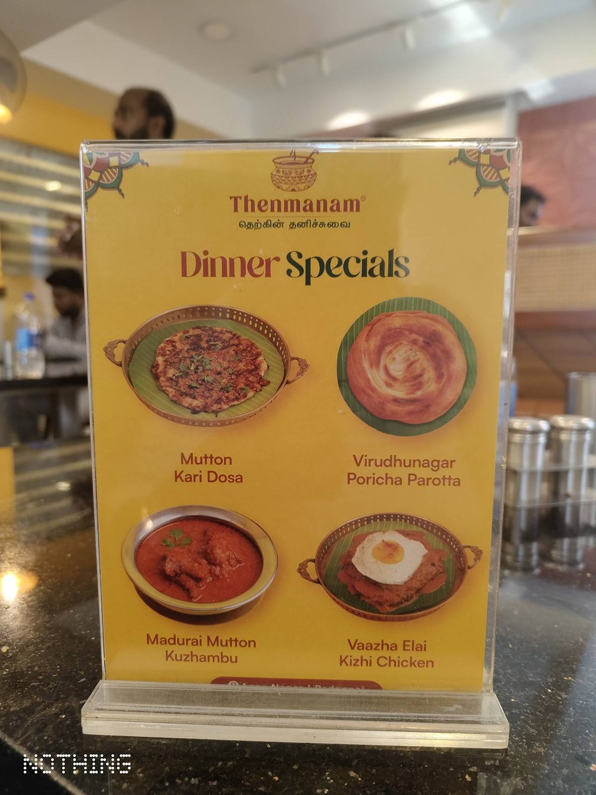 Thenmanam Restaurant Anna Nagar menu