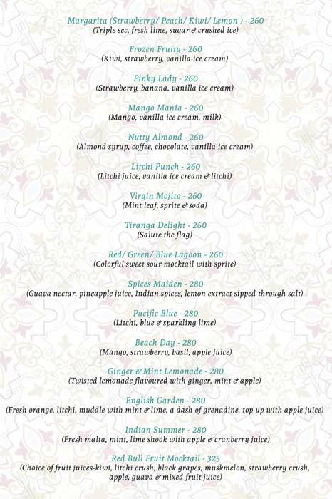 Turkey Central menu