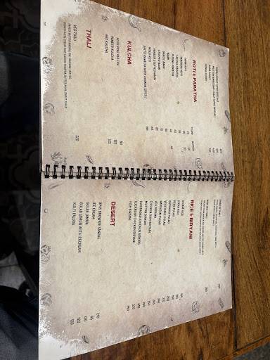 Restaurant UP-65 menu