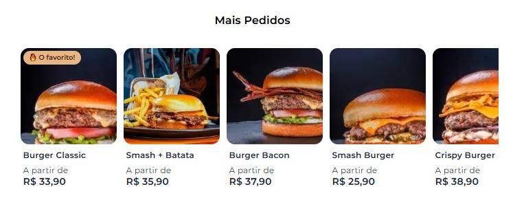 Upper Burger Hamburgueria cardápio