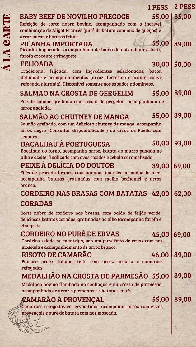 Very Pizzas cardápio