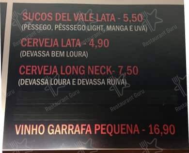 Vezpa Pizzas cardápio