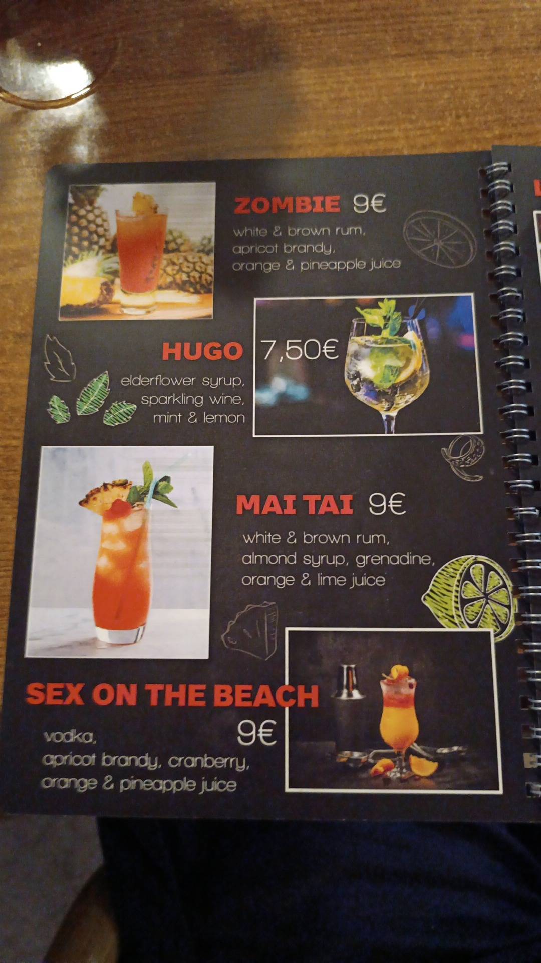 Menu di Vice bistro 