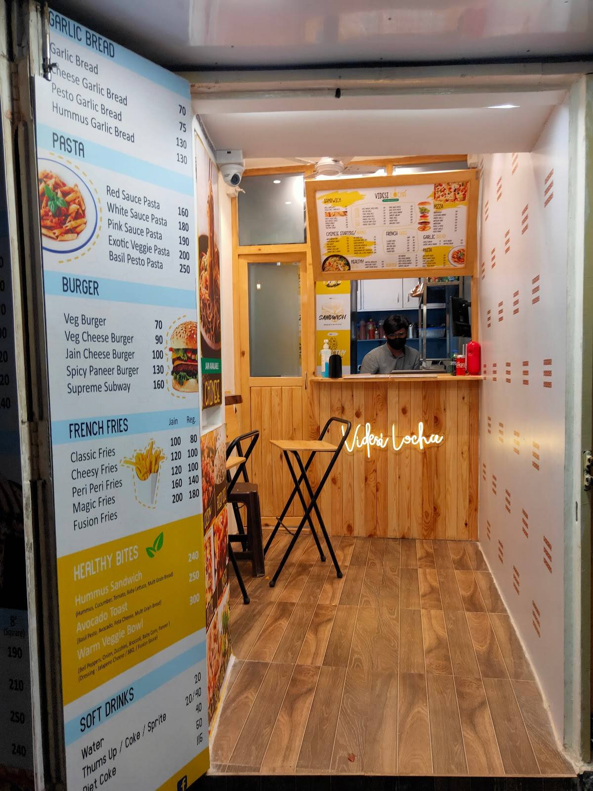 Videsi Locha menu