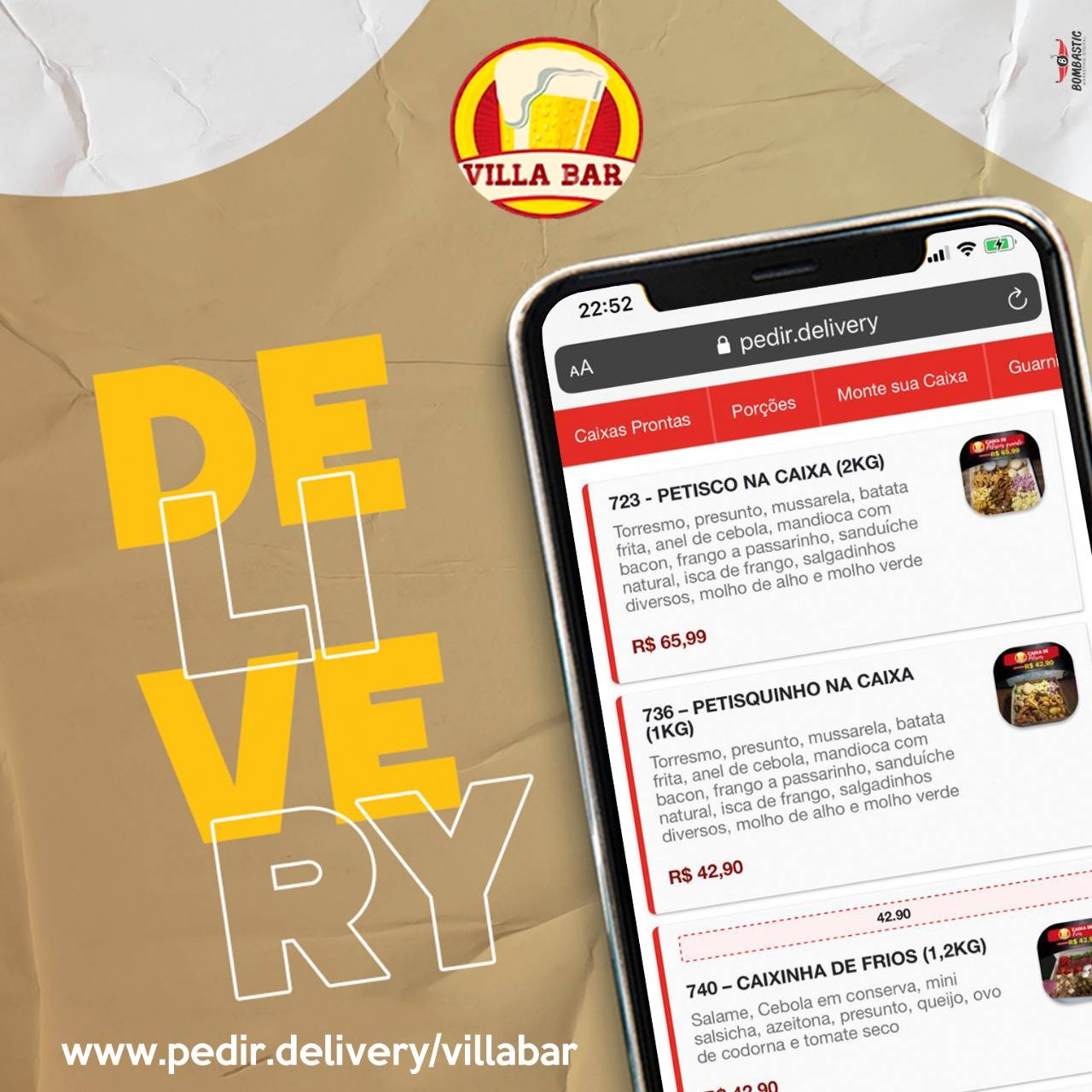 Villa Bar Cambé cardápio