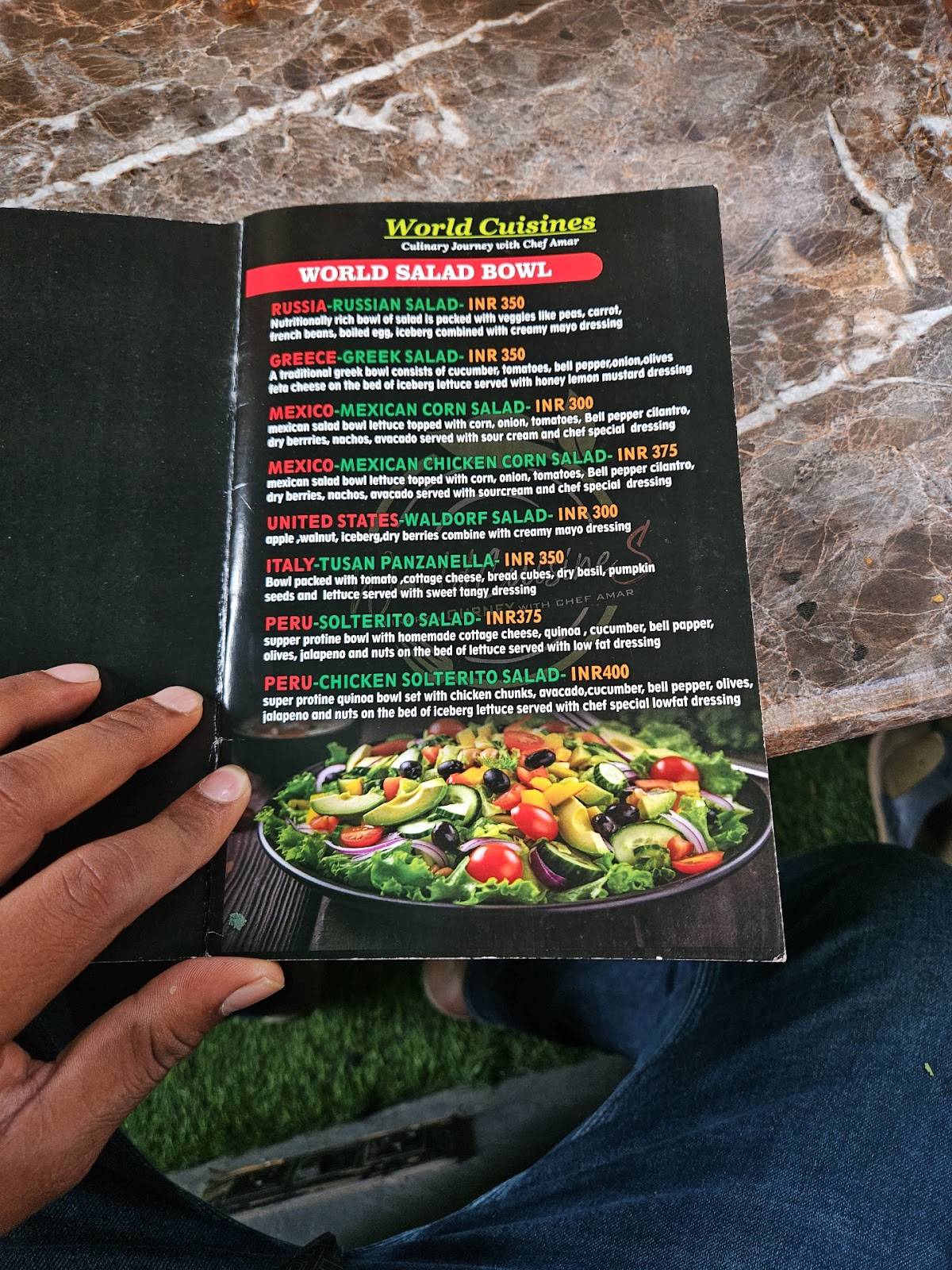 World Cuisines menu