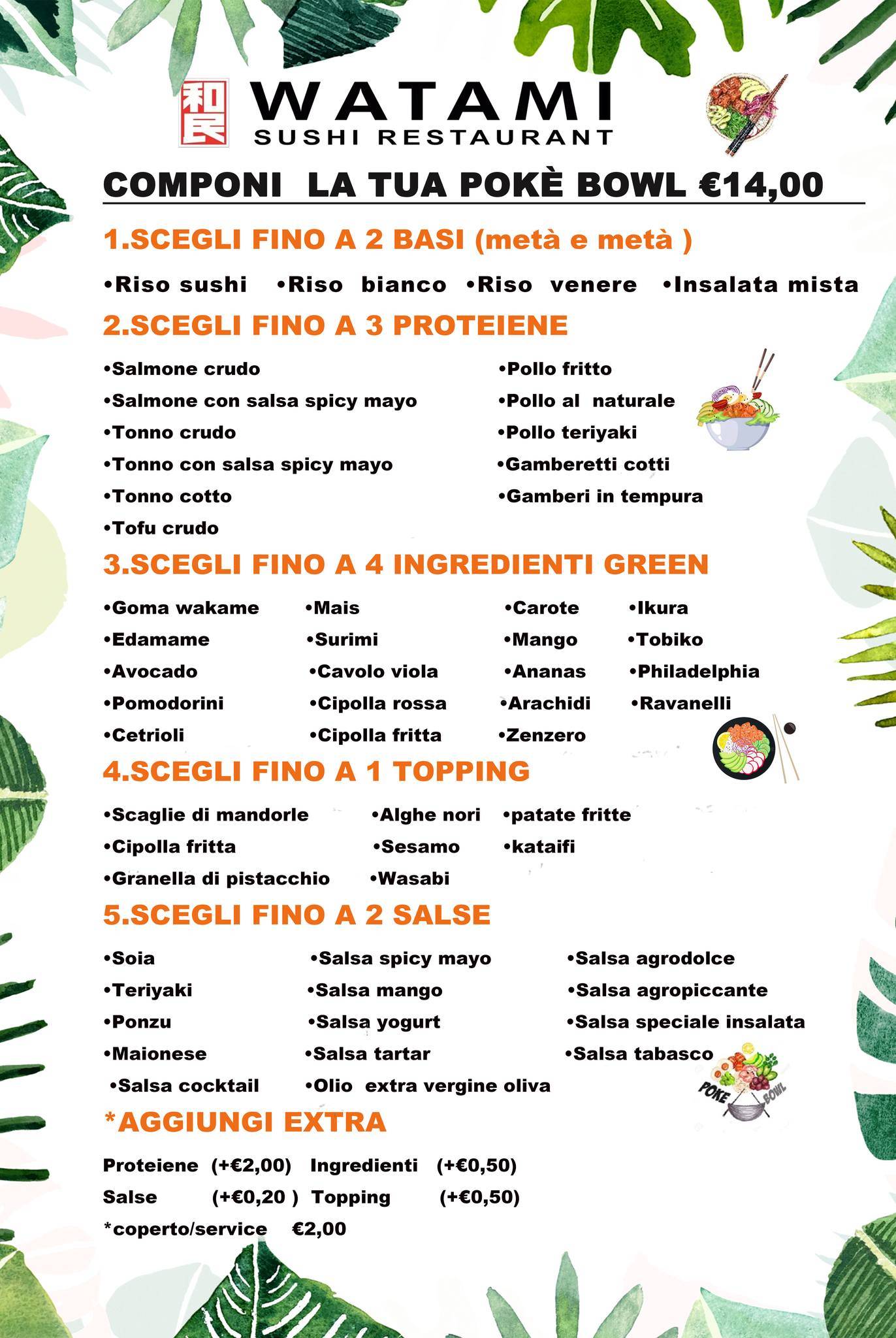 Menu di Watami Sushi Restaurant 